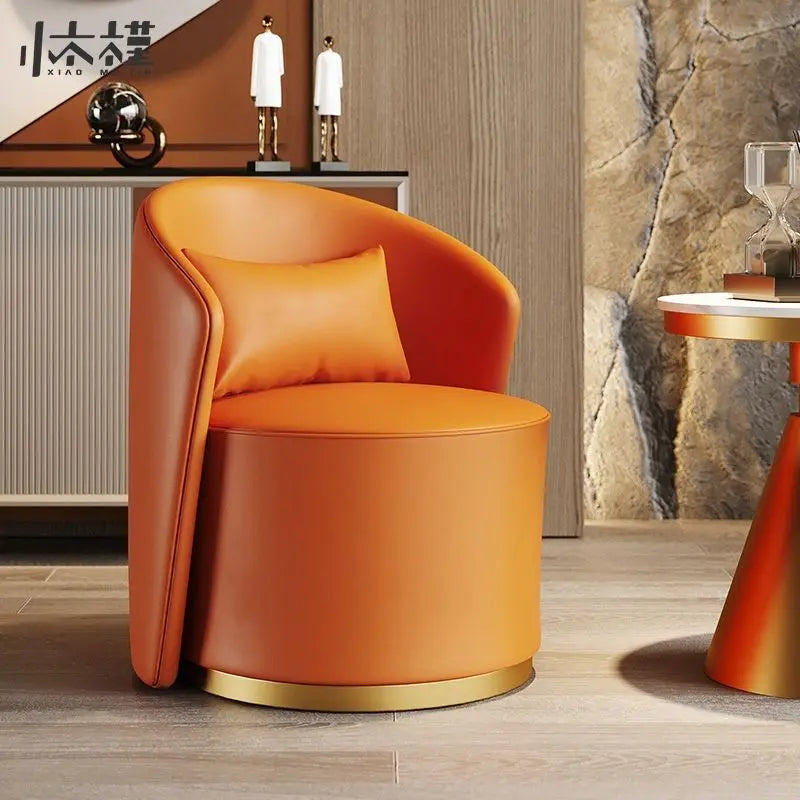 Custom.Light Luxury Modern Single Sofa Chair Hotel Sales Office Reception Beauty Salon Balcony Leisure Negotiation Table and