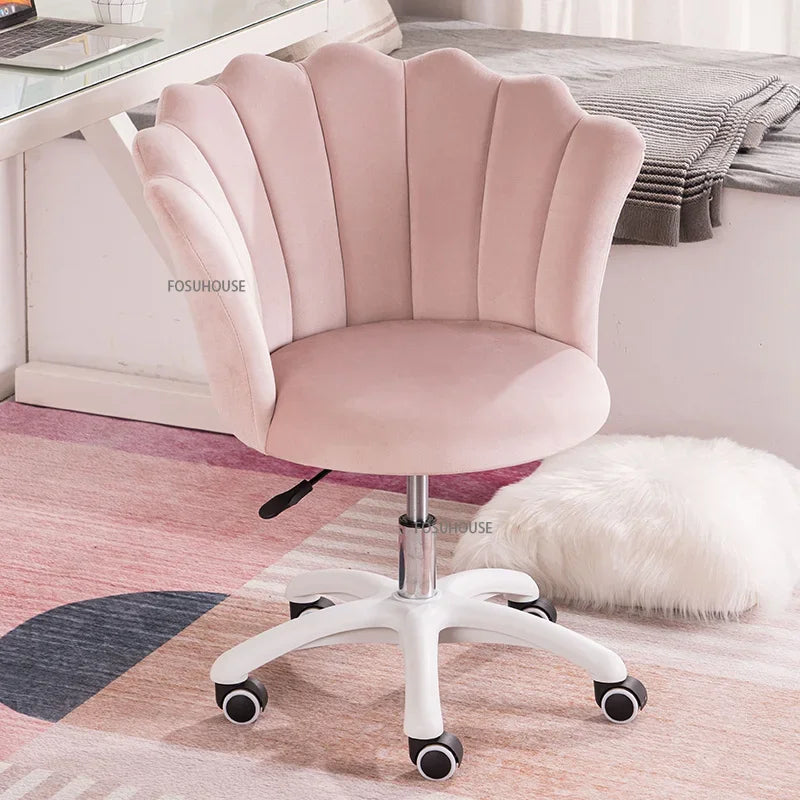 Nordic simple Bedroom Computer Chairs Home Backrest Chair Bedroom Swivel Chairs Dormitory Comfortable Sedentary Gaming Chair Z