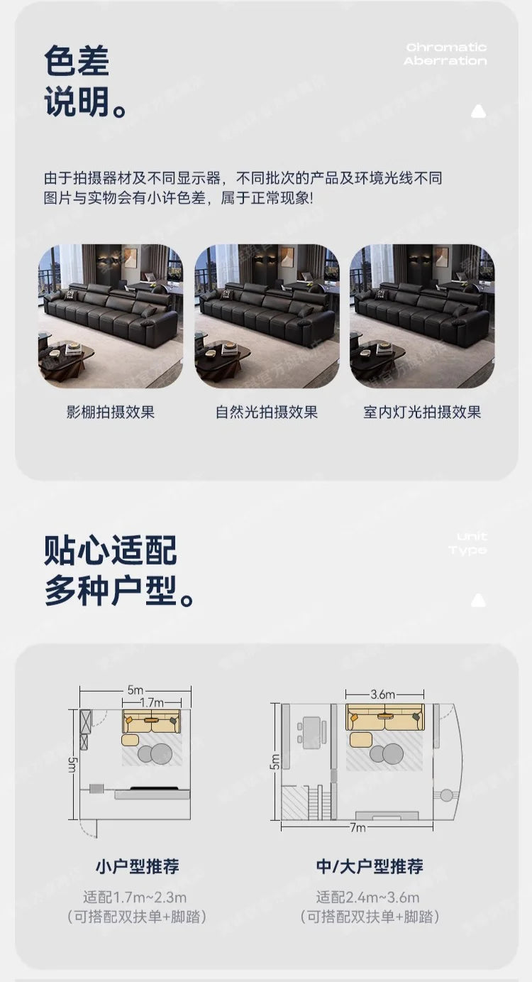 custom. [9633 People Favorited] Aiweiqi Simple Modern Genuine Leather Sofa Living Room, Suitable Large and Small Spaces,