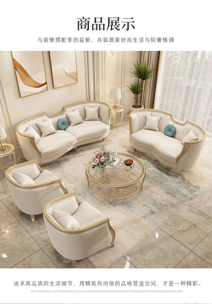 Designer American Luxury Sofa Sectional 2 Seater Modern Loveseat Sofa 3 Piece Divano Soggiorno Living Room Sectional Furniture