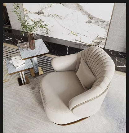 # Italian Style Light Luxury Fabric Lounge Chair Modern Furniture