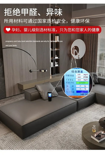 Nordic Minimalist Living Room Sofas Leather Sex Recliner Designer Lounge Sofas Garden Relaxing Designer Divano Salon Furniture