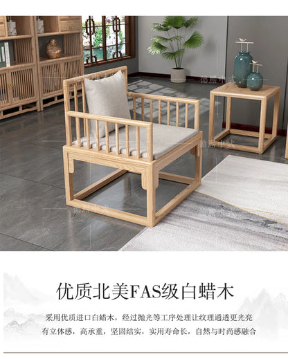 Han Solid Wood New Chinese Sofa Combination Living Room Zen Bed Hotel Homestay Push