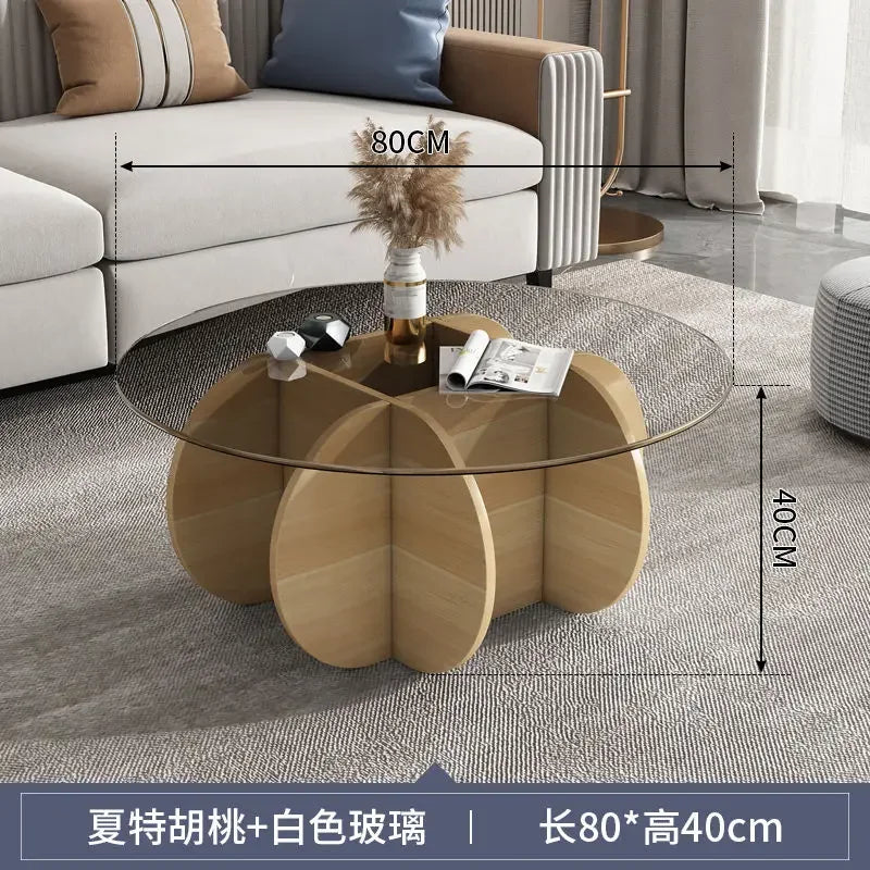 Unique Display Coffee Table Clear Ornaments Aesthetic Minimalist Coffee Table Luxury Design Mesa Centro Salon Home Furniture