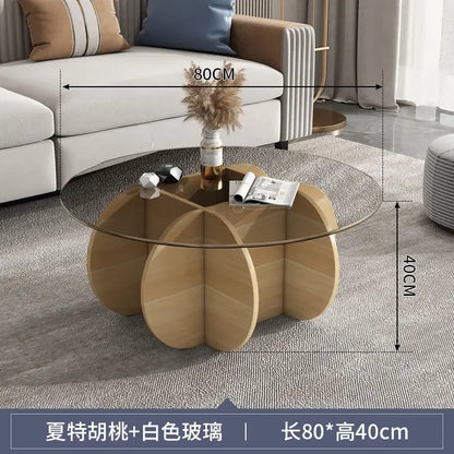 Unique Display Coffee Table Clear Ornaments Aesthetic Minimalist Coffee Table Luxury Design Mesa Centro Salon Home Furniture