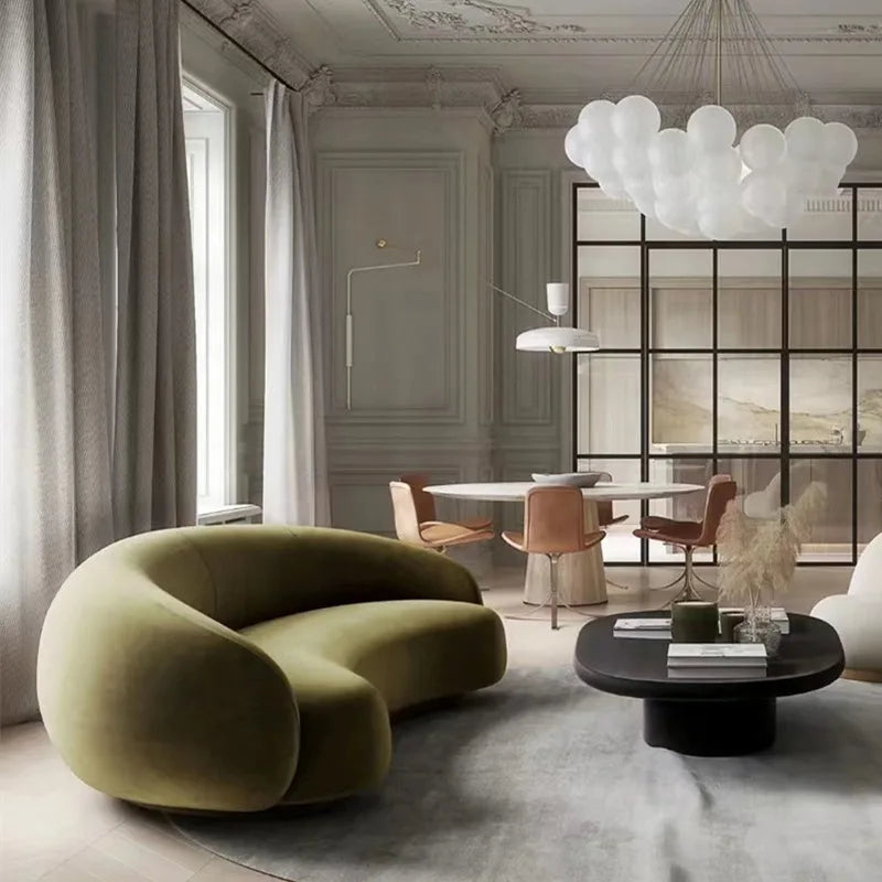 Nordic curved sofa