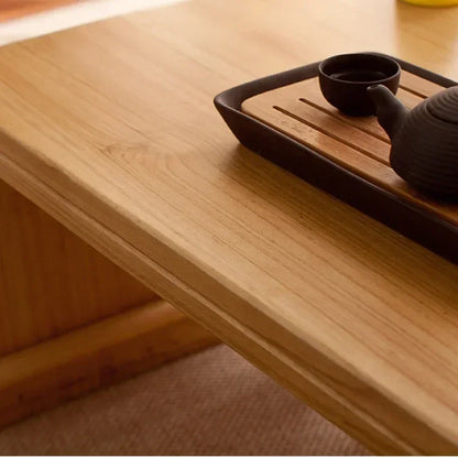 FashionJapanese Vintage Indoor Wood Furniture Asian Style Coffee Tea Living Room Low Table Rectangle 50*40cm Tatami