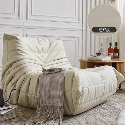 Caterpillar Togo Single Recliner Lazy Sofa Wabi-Sabi Style for Living Room Bedroom Balcony Leisure Reclining Sleep 78x103cm