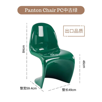 Dining chair Makeup stool Home Nordic minimalist high-end creative style plastic beauty chair