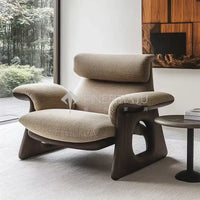 Designer Art Aesthetics Solid Wood Sofa Chair Medieval Homestay Club Sales Department Light Luxury Leisure Chair