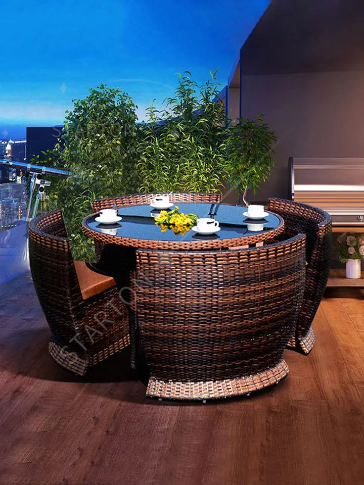 Rattan Couch Lounge Setting  Outdoor Corner Sofa  Padio Furniture  Wicker Patio Garden