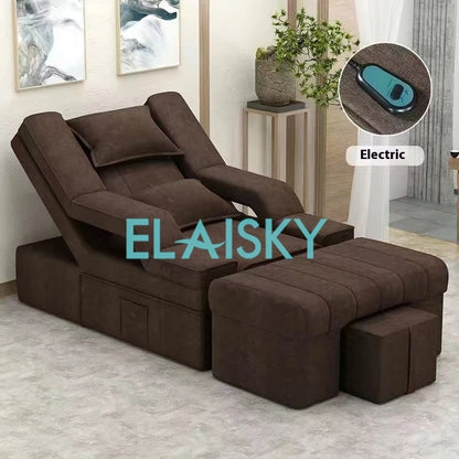Electric Reclining Chair Foot Massage Sofa Foot Massage Foot Bath Bed Nail Eyelash Beauty Salon Sofa Chairs Cozy Massage Sofa