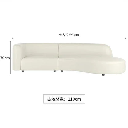 Christmas Nordic Style Sofa 3 Seater Foam Sponge Floor Module Couch Sectional Reading Curved Canape Salon Living Room Furniture