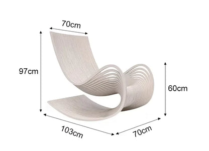 Nordic Contemporary Birch Single Lounge Chair Apartment Living Room Hotel Comfortable with Armrests