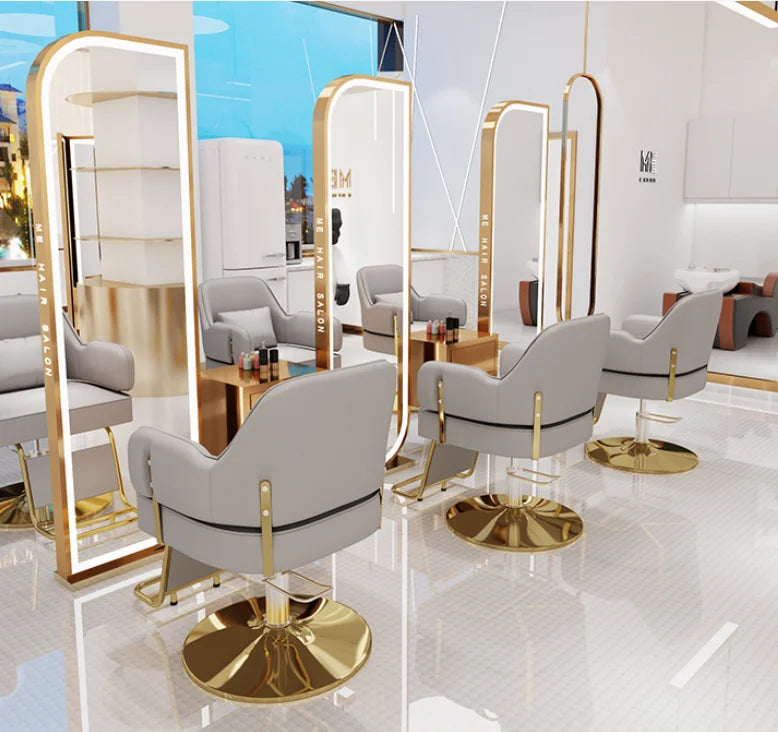 Luxury High Quality Hair Salon Haircut Chair for Beauty Salon Adjustable High Seat Barber Chair Salon