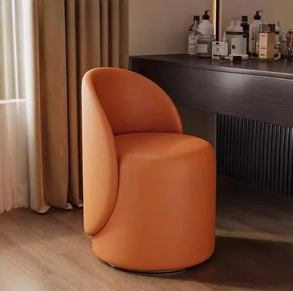 Light luxury Nordic makeup chair bedroom dresser fairy stool high backrest Internet celebrity simple home manicure round stool
