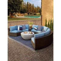 furniture sofa combination garden terrace leisure rattan circular courtyard outdoor open-air rattan chair for living room