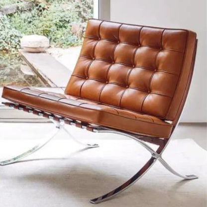 Barcelona Single Sofa Designer Lazy Sofa High-end Italian Living Room Sofa Chair Nordic Light Luxury Leisure Chair