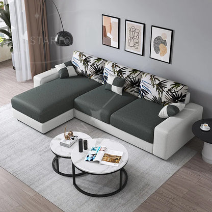 Sofa Small Cheap Couch Living Room Modern L Shape Sofa Set Furniture 3 Seater Simple Design Sofa for Home