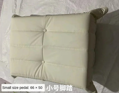 Single sofa living room bedroom lazy fabric leather leisure chair small apartment cream wind