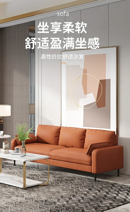 Scratch Protector Sofa Relax 3 Seater Brown Classic Sofa Armchair Lounge European Design Divano Living Room Furniture TY100YH