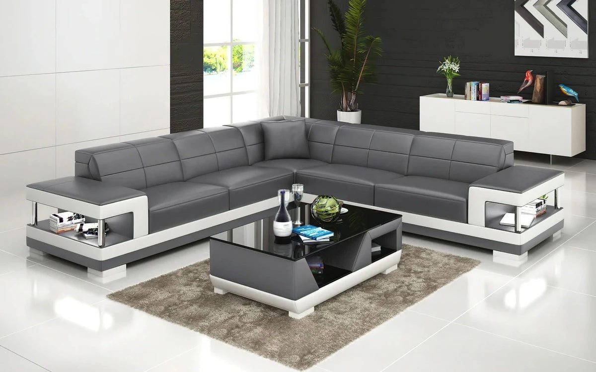 Nordic new creative leather sofa first layer cowhide modern living room sofa