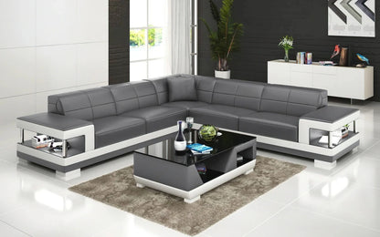 Nordic new creative leather sofa first layer cowhide modern living room sofa