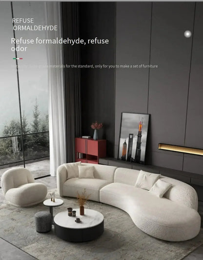 High-quality Originality Ergonomic Sectional Living Room Sofas Nordic Luxury Apartment Relaxing Modern Relaxing Unique Furniture