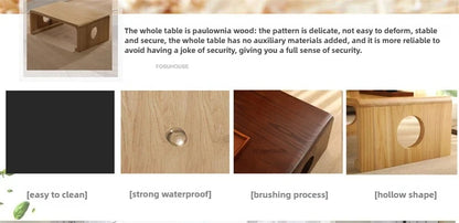 European Solid Wood Coffee Table Home Balcony Window Small Table Light Luxury Minimalist Sofa Side Table Living Room Furniture F