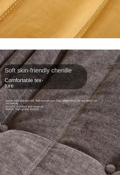 Caterpillar Togo Single Recliner Lazy Sofa Wabi-Sabi Style for Living Room Bedroom Balcony Leisure Reclining Sleep 78x103cm