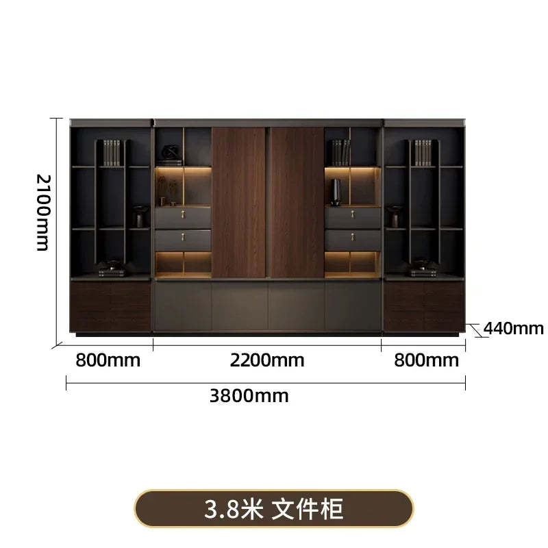 Filing Cabinet Luxury Large Computer Tables Modern Minimalist Executive Manager President Table Office Combination Furniture