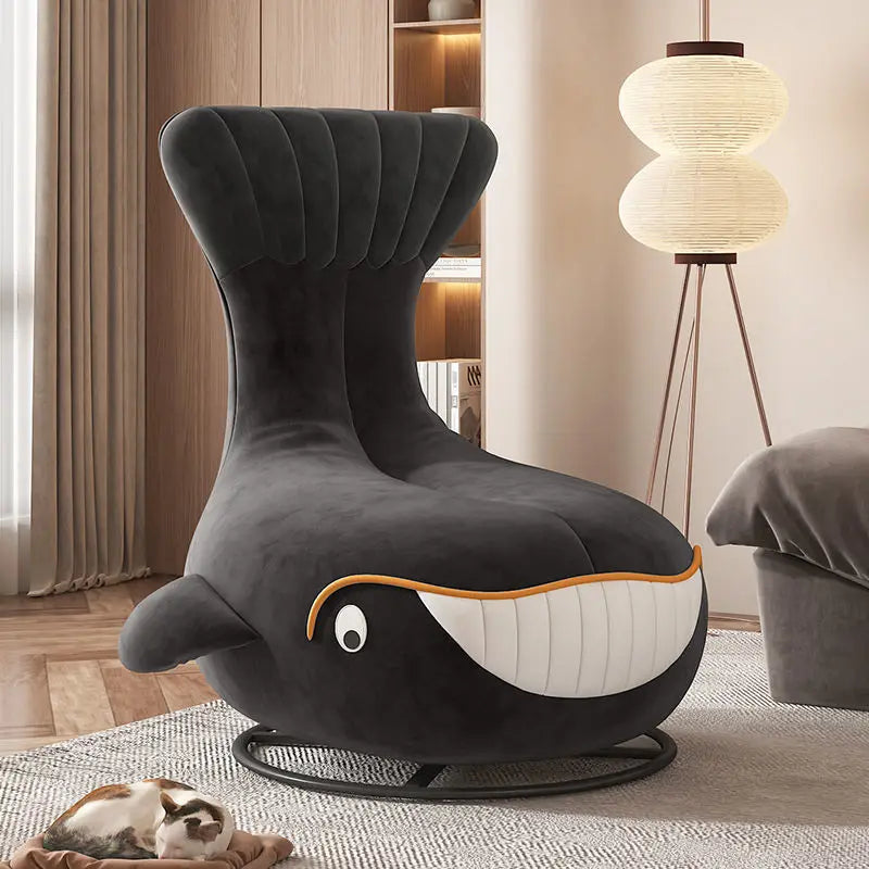 Shark Internet Celebrity Rotating Chair with High Aesthetic Value,animal Leisure,small Apartment,simple Single Person Whale Sofa