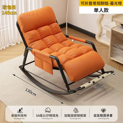 Recliner Rocking Chair Sitting and Sleeping Dual-purpose  Lunch Break Chair Balcony Home Leisure Lazy Sofa Chair Ergonomic