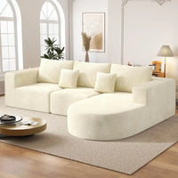 Cloud Sectional Sofa with L-Shape Chaise for Living Room, Deep Seated, Comfortable, No Assembly Needed, 1 Piece