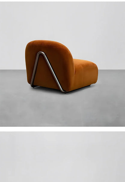 luxury Nordic small apartment living room modern minimalist designer single sofa special-shaped module combination fabric sofa