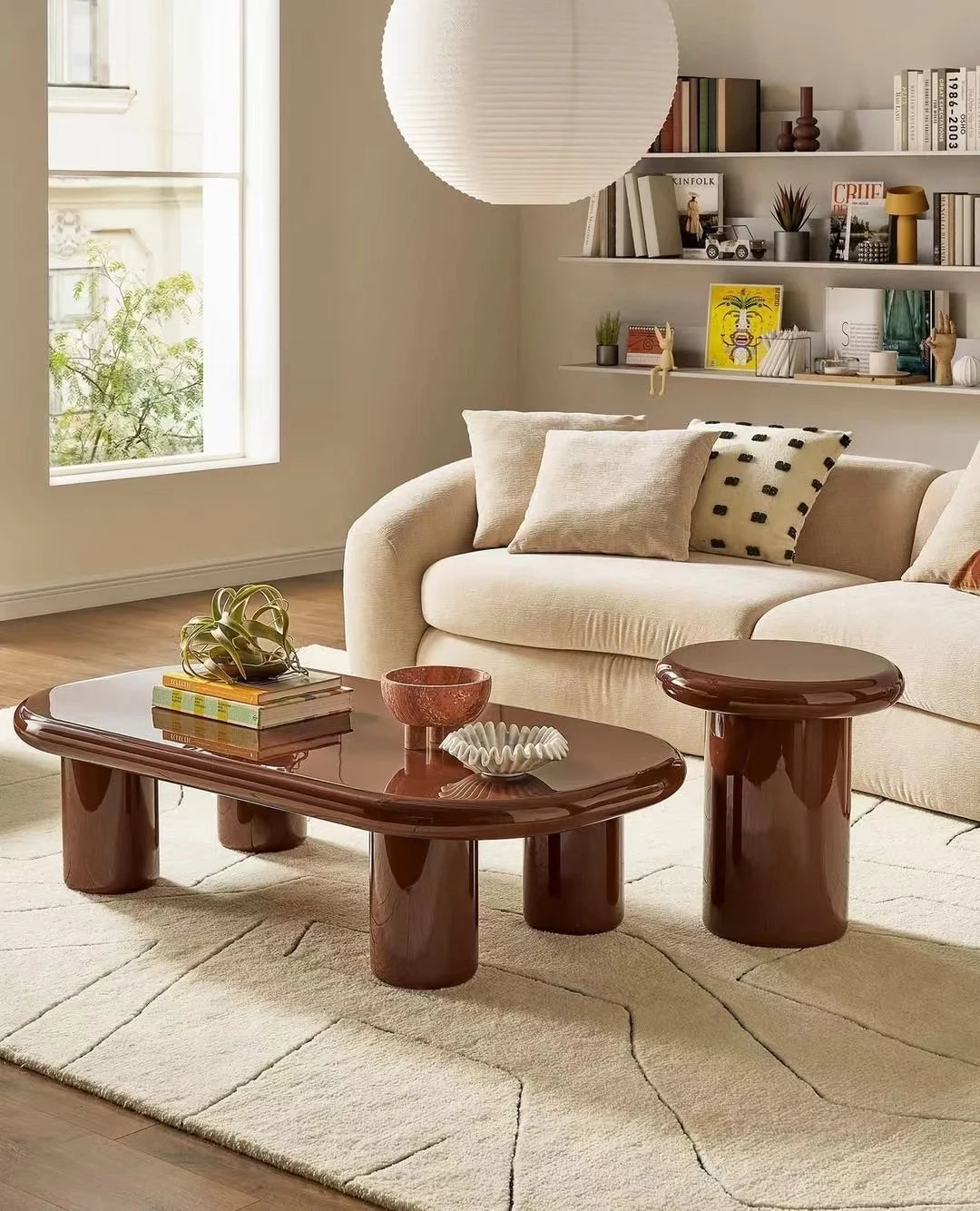Italian minimalist curved fabric sofa designer living room latex combination sofa