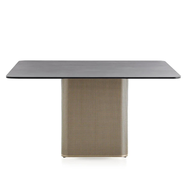 Outdoor stainless steel sofa Hotel sales office Terrace Dining table and chairs