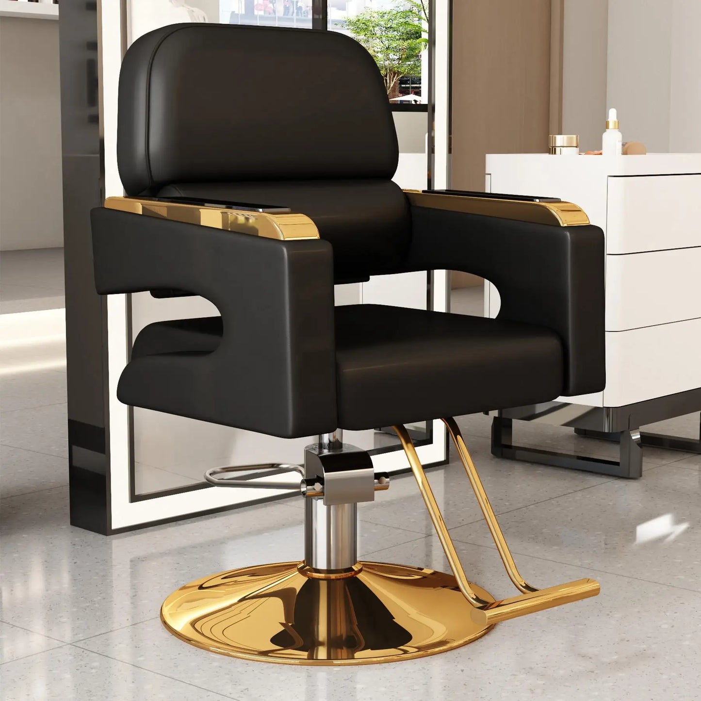 Creative Luxury Barber Chairs Modern Simple Style Minimalist Salon Chairs Space Saving Italian Friseurstuhl Salon Furniture