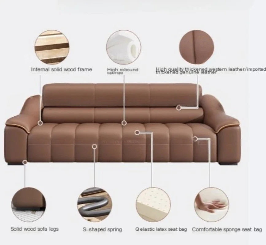 Designer Minimalist Recliner Sofas Designer Chaise Wooden Living Room Sofas Lounges Daybed Luxury Couch Furniture