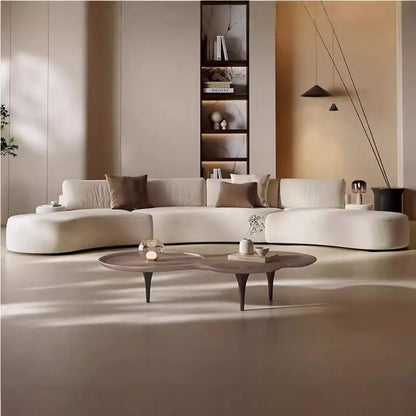 Italian minimalist special-shaped curved fabric sofa villa club small apartment living room home simple SOFA