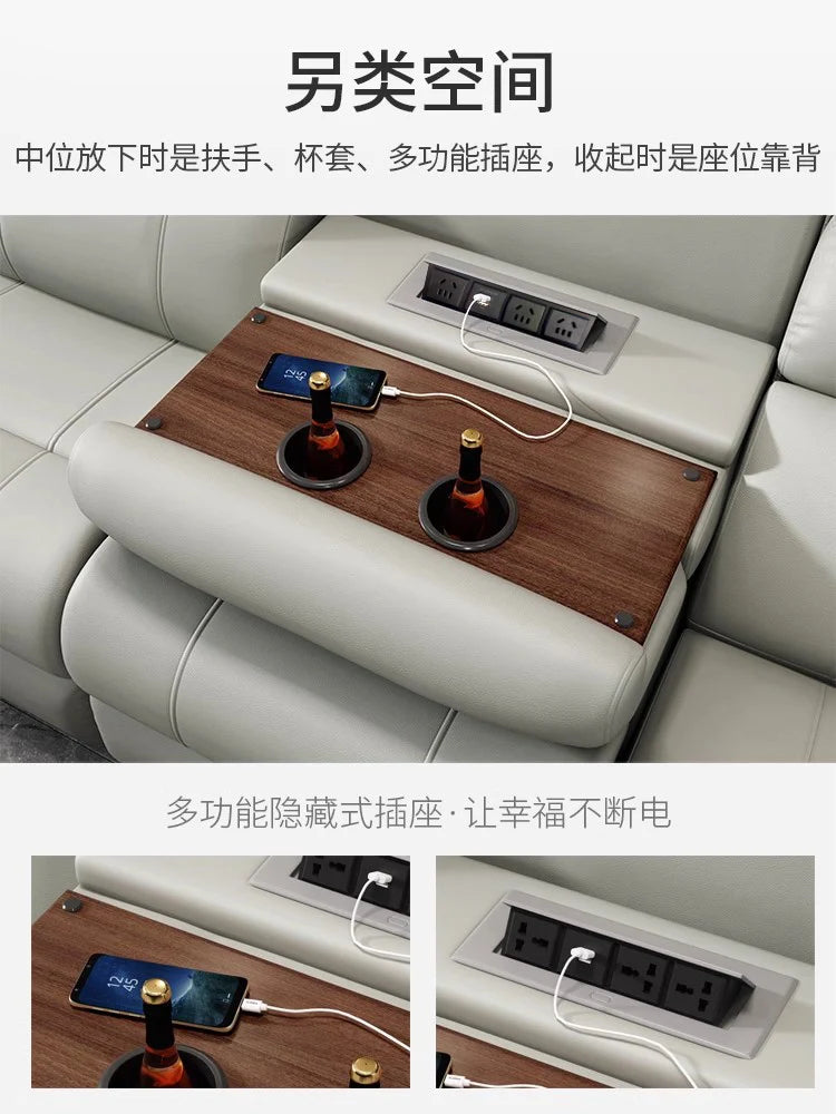 Living Room Modern Sofas Multifunction Armchairs Apartment Leather Sofas Electric Lazy Sillas Para Sala De Estar Home Furniture