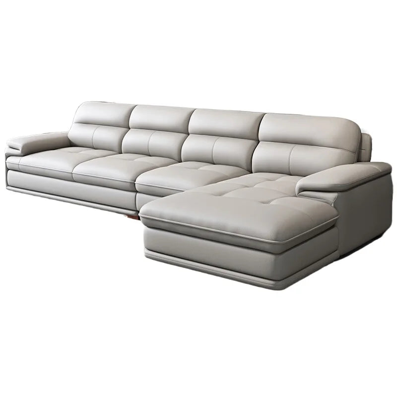 Italian leather, simple size apartment, sofa combination