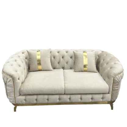 Italian light luxury fabric sofa combination modern minimalist velvet villa furniture