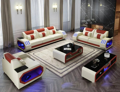 Internet celebrity modern multi-functional led living room comfortable living room reclining sofa