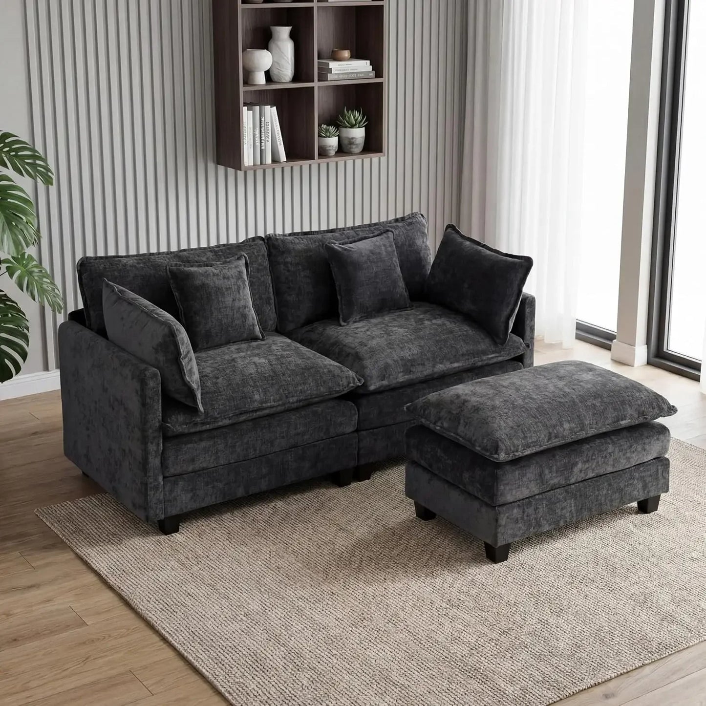 Sectional Couch, Comfy Cloud Modular Sectional Sofa, Deep Seat Modern Cloud Sofa, Modular Sofas for Living Room,, Customized
