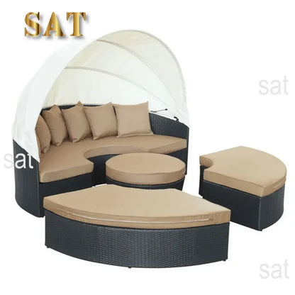 --Factory Price Patio Rattan Furniture Set Garden Outdoor Furniture Garden Rattan Sofa Garden Set
