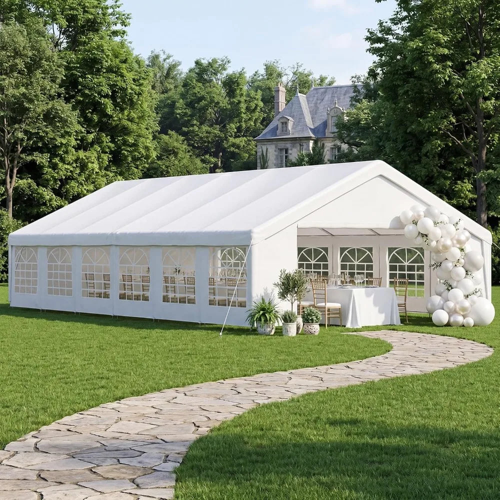 20x40 Party Tent Heavy Duty Canopy for Weddings Events with Sidewalls Waterproof