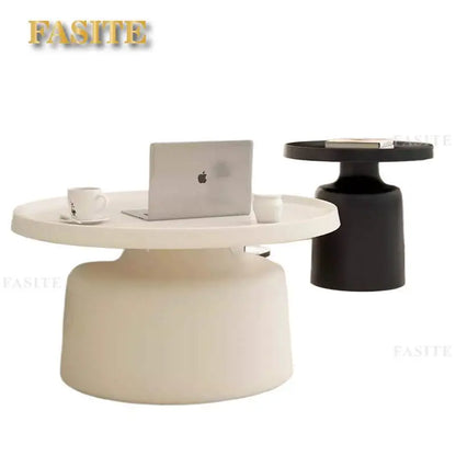 Nordic creative wrought iron coffee table combination small apartment living room modern simple household round