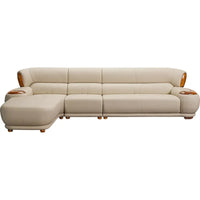 New Chinese Ebony Leather Sofa High-end Villa Large Flat Floor Living Room Leather Art Solid Wood Princess Corner 23 Combination