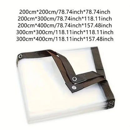 Transparent PVC Waterproof Cloth for Garden Plant Thermal Protection Rainproof Balcony Window Clear Sunshade Canopy